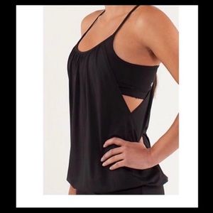 Lululemon tank with built in camp bra SZ 8